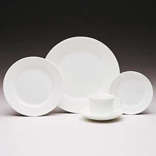   detailed basket style relief is an everyday white china for