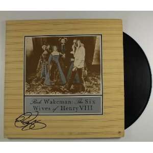 Rick Wakeman Autographed Wives of Henry VIII Record Album