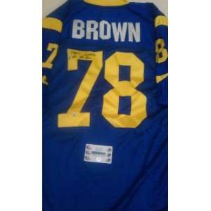 Ronald Brown Signed Los Angeles Rams Jersey