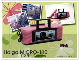 Holga MICRO 110 Mini 110 Baby Film Camera Pink Toy#O063  