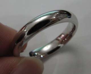 Solid Platinum 4mm wide comfort fit Wedding Ring  