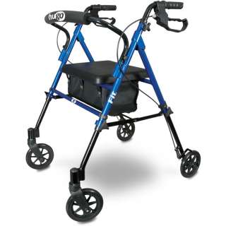 HUGO FIT Rolling Walker with a Seat (pacific blue colour)  