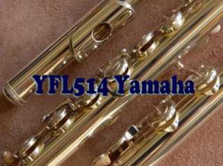 Used YAMAHA YFL 514 Flute and Case Set Japan good condition  
