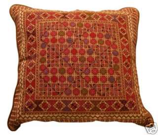 Palestinian Embroidered Floor Cushion Crossroads Trade Pillows 