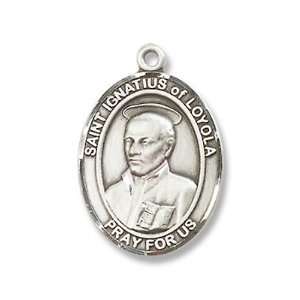 St. Ignatius of Loyola Sterling Silver Medal with 18 Sterling Chain 