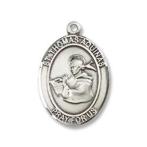  St. Thomas Aquinas Sterling Silver Medal with 18 Sterling 