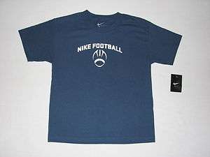 Nike Boys Football T Shirt Bue NWT  