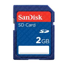 SanDisk 2GB SD Flash Memory Card 2G For Digital Camera GPS Tablet 