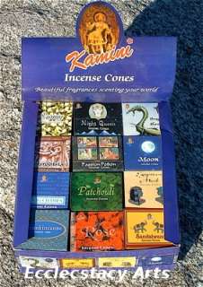 KAMINI Incense Cones SET Fragrances 12 Boxes NEW LOT  