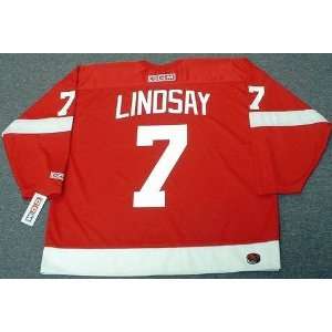  TED LINDSAY Detroit Red Wings CCM Throwback Home Hockey 