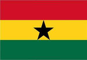 FLAG of GHANA FRIDGE MAGNET  