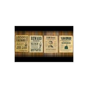   , Billy the Kid, Butch Cassidy & The Sundance Kid Wanted Posters Set