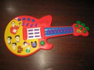 The Wiggles BIG RED CAR PILLOW Guitar ACCORDIAN Toy LOT  