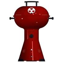 GASTAR MI GRILL GAS PORTABLE GRILL WITH SPEAKERS RED  