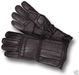 PAIR POLICE ISSUE GAUNTLETS KEVLAR LINED GLOVES LARGE  