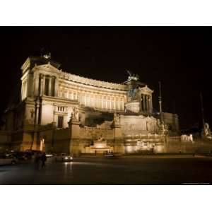  The Victor Emmanuel II Monument at Night Premium 