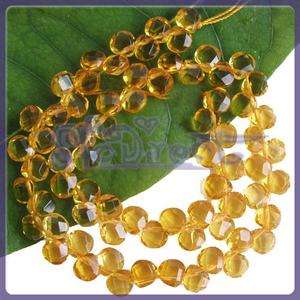 7X7mm Citrine Faceted Gemstone Loose Beads 12 RARE  