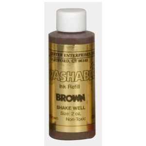    CENTER ENTERPRISES STAMP PAD REFILL WASHABLE BROWN