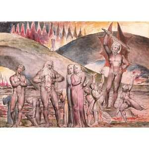 Hand Made Oil Reproduction   William Blake   32 x 22 inches   Los 