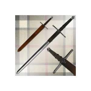 William Wallace Medieval Sword w/ Sheath Silver