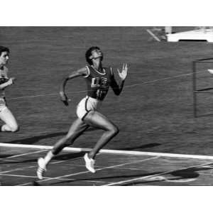  Wilma Rudolph, Across the Finish Line to Win One of Her 3 
