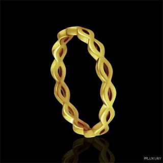   Designer Delicate Wave Infinity Wedding Band Ring 14K Gold  