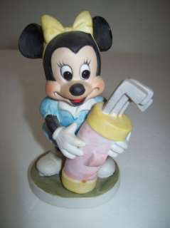 Vintage Disney Minnie Mouse Golf Bag Golfing Figurine  