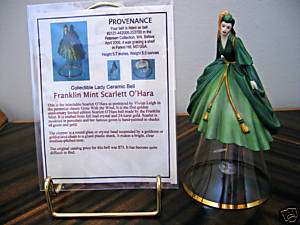 Gone With the Wind~FRANKLIN MINT ~ SCARLETT OHARA BELL~ Mint In Box 