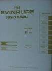 1968 18 HP EVINRUDE FASTWIN FACTORY SERVICE REPAIR MANUAL 18802 