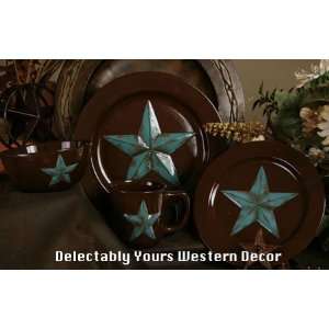   Rustic Western Barn Star Dinnerware Set 