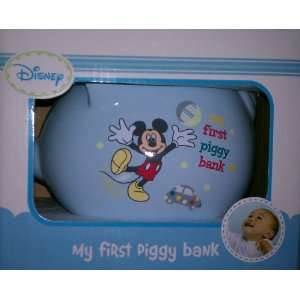  Disney My First Piggy Bank featuring Mickey Mouse Baby