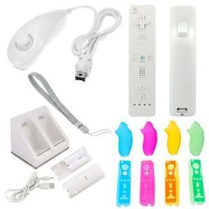  + White Remote Controller + Dual Charging Dock Station with 2 
