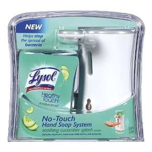 Lysol Healthy Touch No Touch Hand Soap System Starter Kit, White 1 kit 