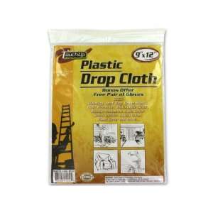 Drop cloth with disposable gloves   Case of 72