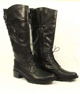 New York Transit Military Punk Boots Mysterious Blk 10M  