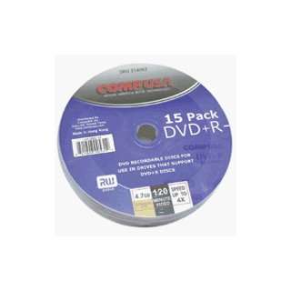  4x DVD+R Media, 120 Minute / 4.7GB, 15 Pack Electronics