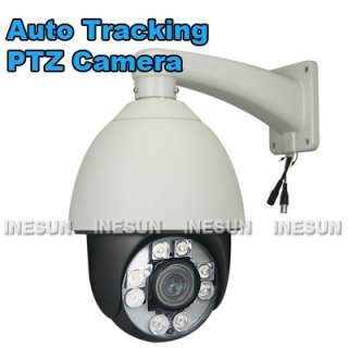   CCD 27x Outdoor CCTV PTZ IR Camera Auto Tracking Heater Fan  