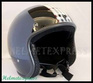 Vintage style Open face Motorcycle Helmet Jet chopper  