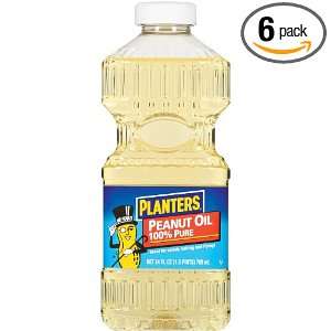 Planters Peanut Oil, 24 Ounce Bottles (Pack of 6)  Grocery 