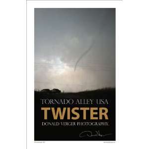  11 X 17 Travel Poster Featuring a Twister in Tornado 