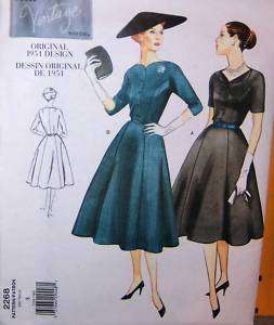 Vogue 2268 Elegant Vintage 1951 Misses Suit Pattern  