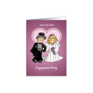  Engagement Party Invitations Little Bride & Groom Card 