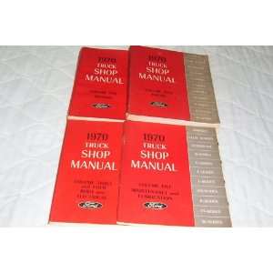 1970 Ford Truck Shop Manual   5 Volumes (Vol 1  Chassis, Vol 2  Engine 