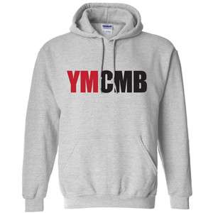 YMCMB HOODIE YOUNG MONEY LIL WEEZY t WAYNE SHIRT GRAY  