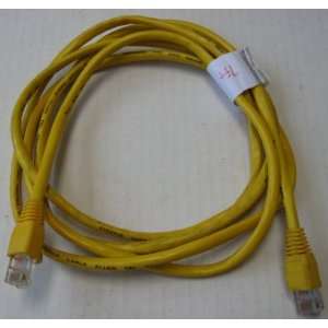  7ft Cat5 YELLOW Molded Snagless Ethernet Network Patch Cable 