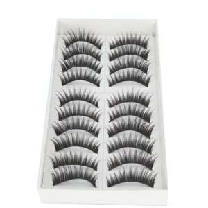  10 Pairs Long False Eyelashes Eyelash 12mm Beauty