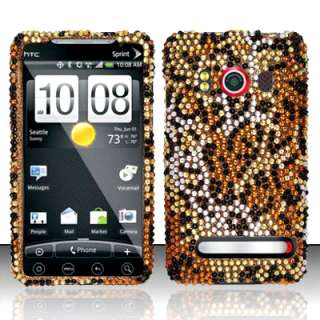 BLING Hard SnapOn Phone Protector Cover Case for HTC EVO 4G Sprint 