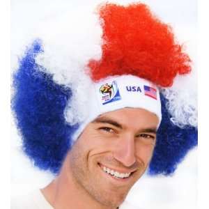 2010 FIFA World Cup South AfricaTM Afro Wig for USA 