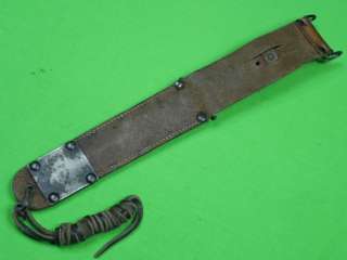 US 1943 WW2 M3 IMPERIAL Fighting Knife & MILSCO Sheath Blade Marked 