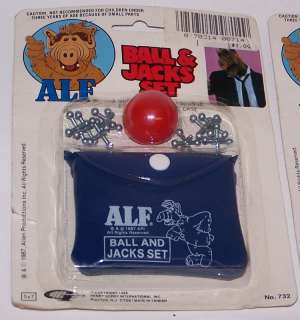 Alf Ball & Jacks Sets Sealed MOC 1988 Henry Gordy TV  